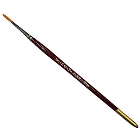 Vallejo Paint Vallejo Acrylic Paints VLJP54004 Triangular Handle Round Toray Paint Brush - Size 4 VLJP54004